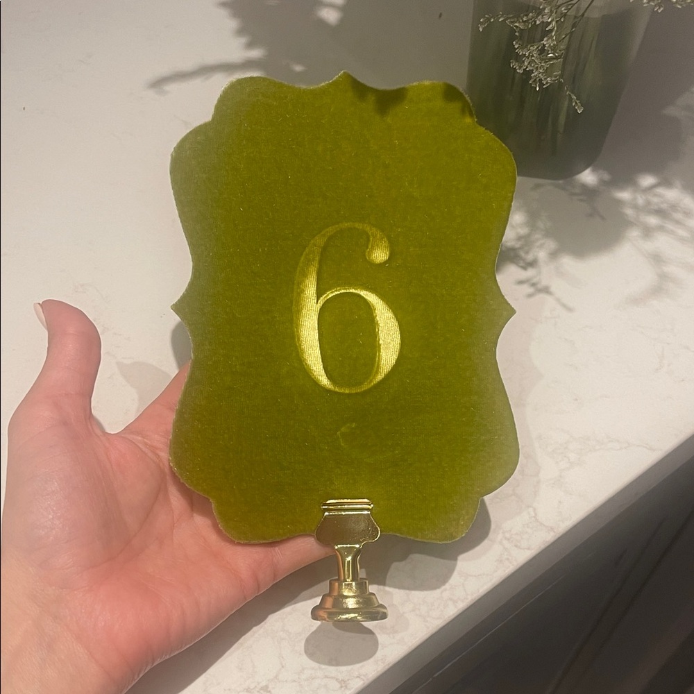 Velvet Rabbit Avocado Table Numbers - 1-16 - Picture 2 of 4